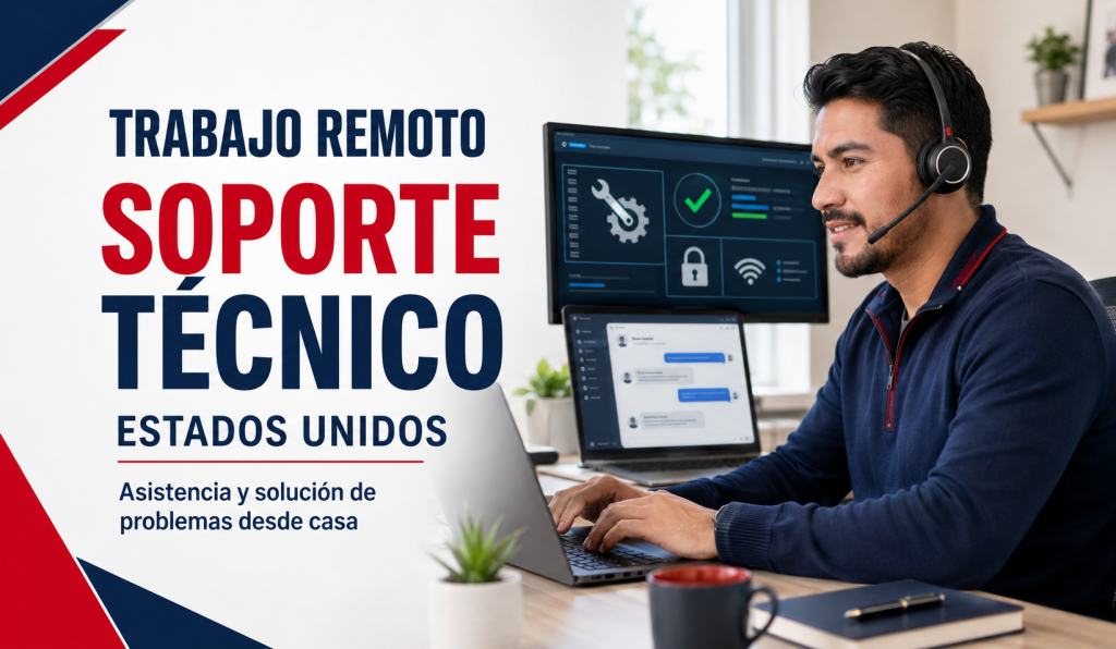 Trabajo remoto de soporte técnico